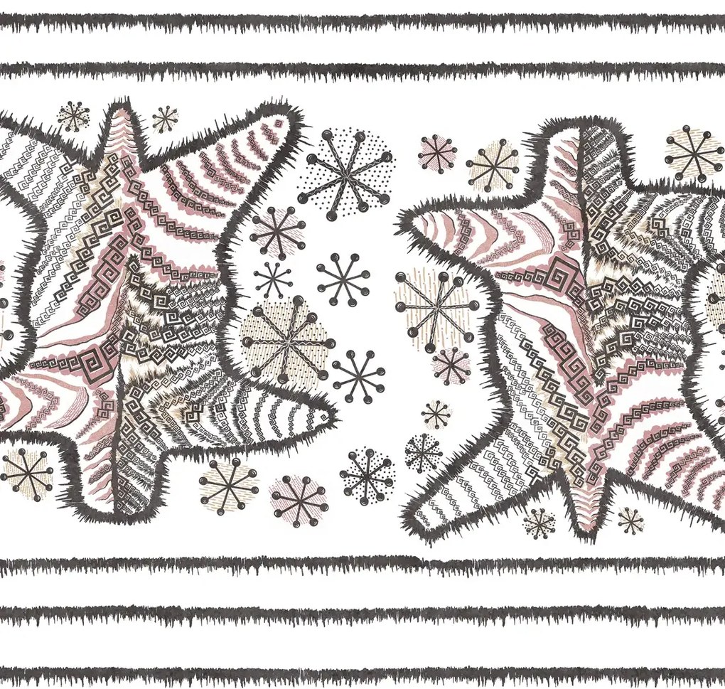 Rebel Walls Carta da parati panoramica Zebra Skin - Pastel