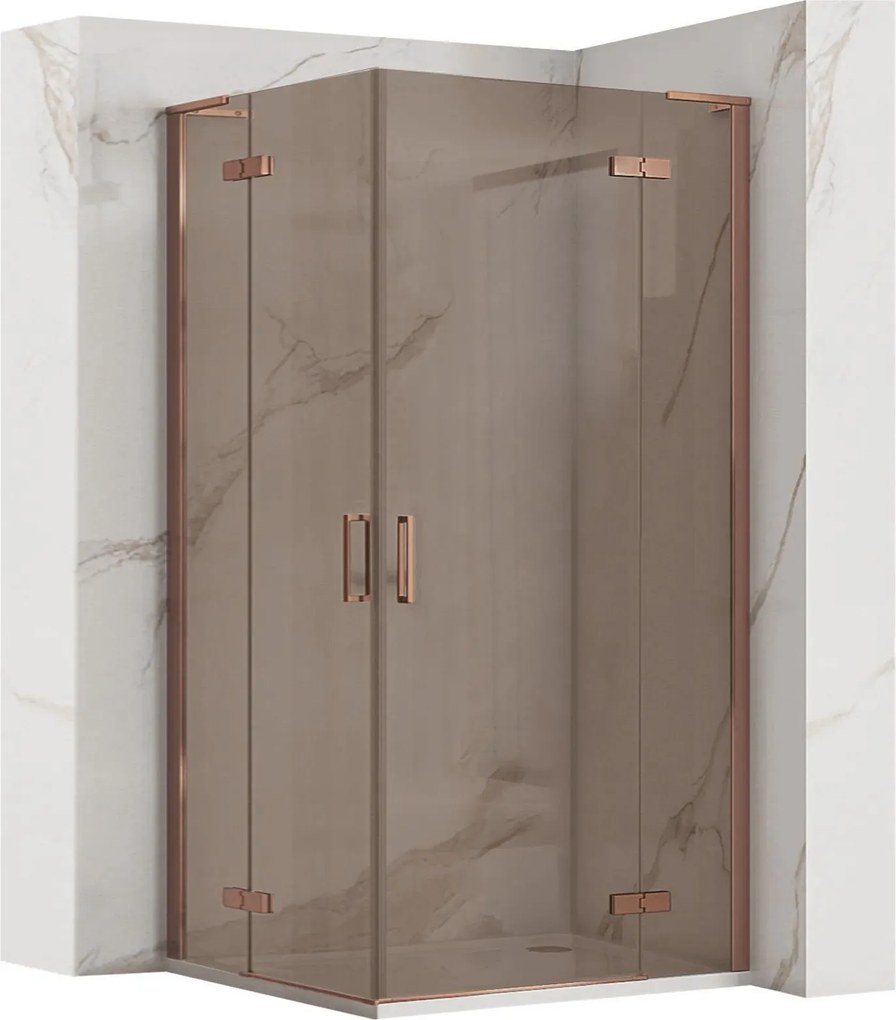 Cabina doccia REA Hugo Double 80x100 Copper Brush