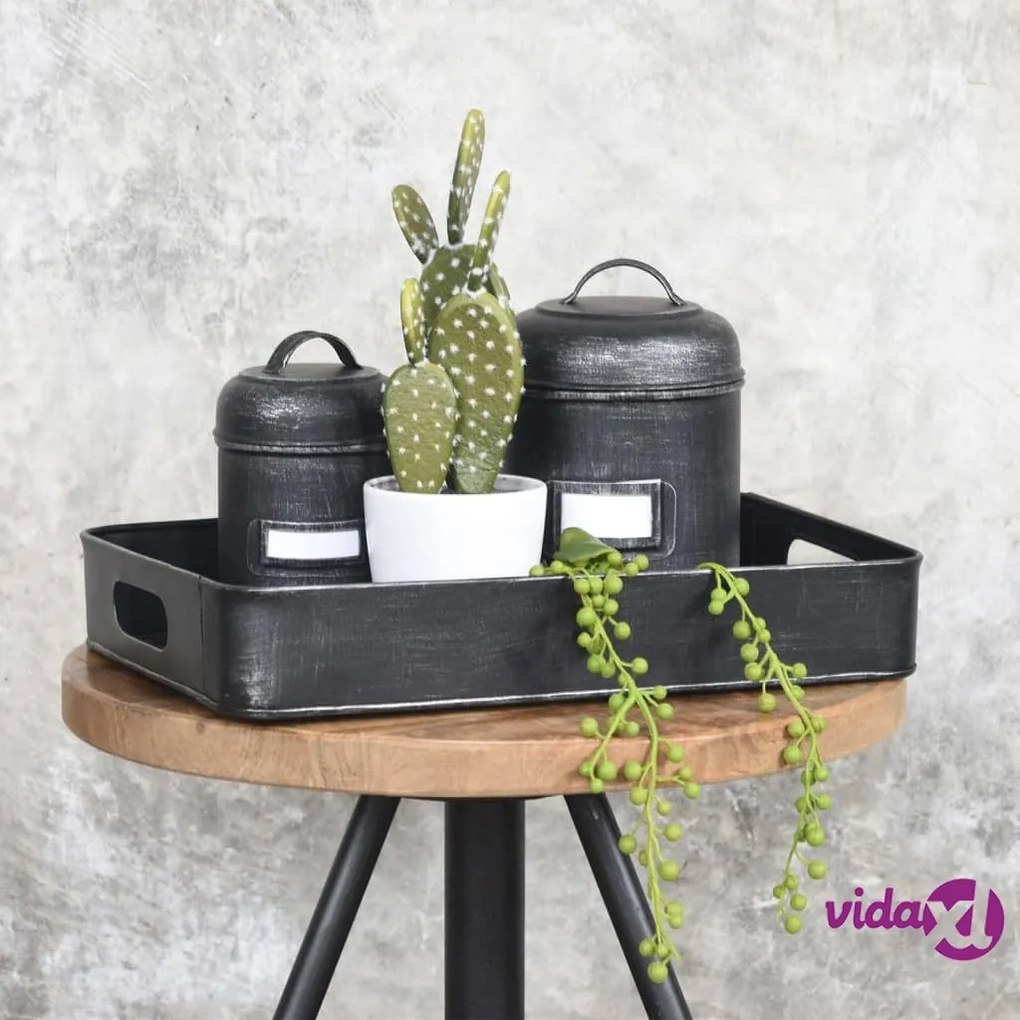 LABEL51 Tanica 14x14x20 cm M Nero Anticato