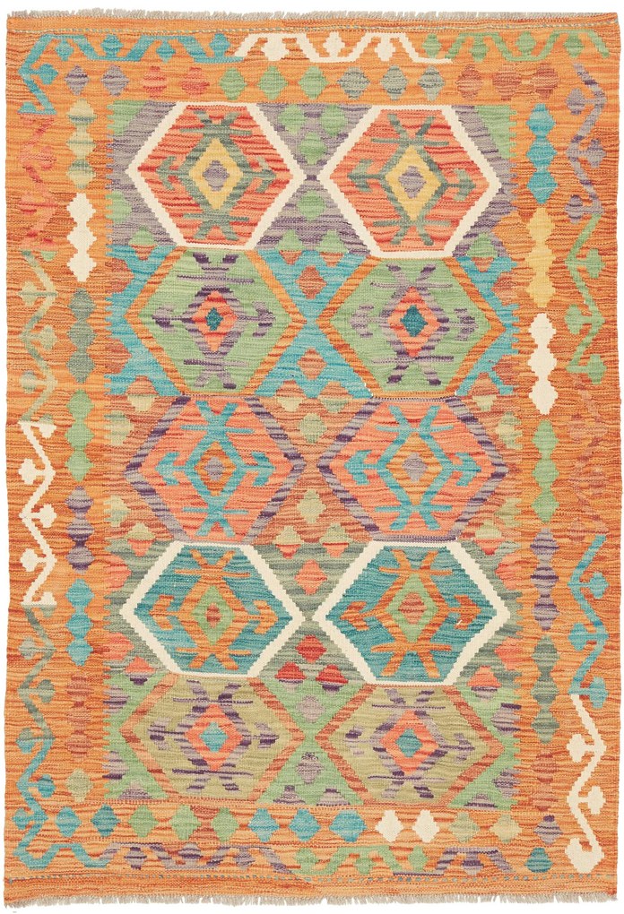 Kilim Tappeto 110 x 150 (Pakistan) Tessuto A Mano