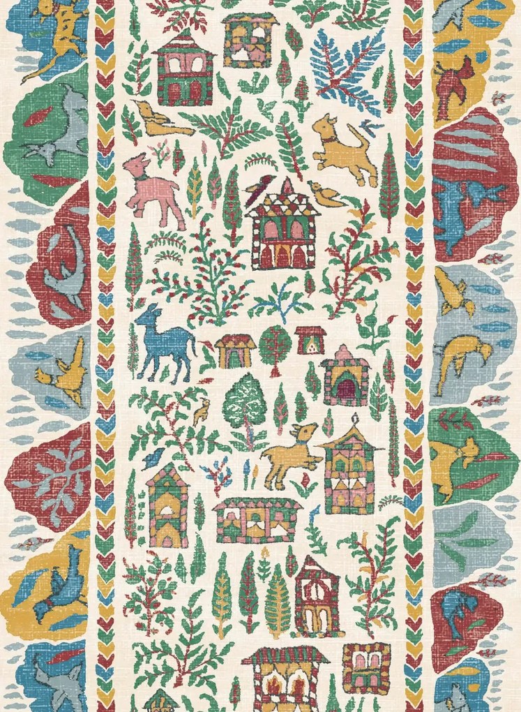 Lewis & Wood Carta da parati Ravi Ribbon - Garland