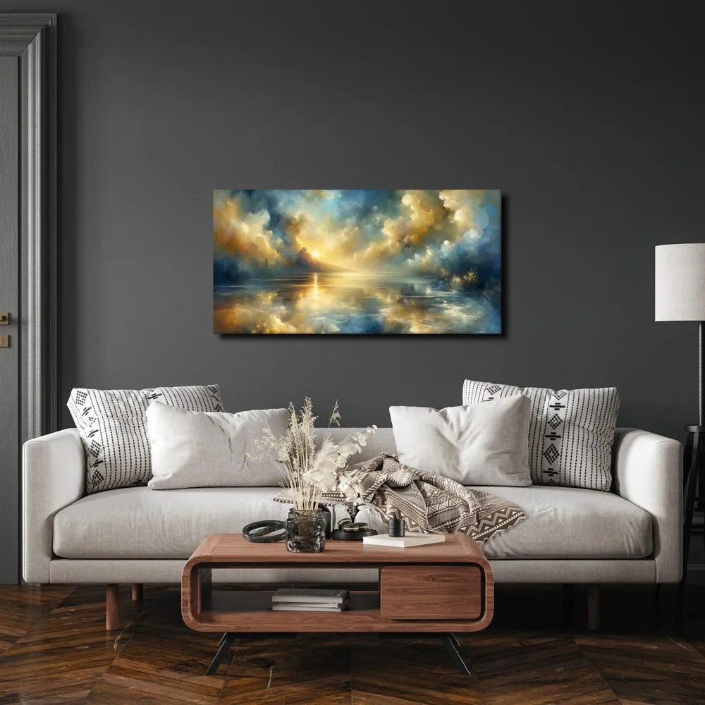 Quadro su tela – Mattina tranquilla al lago