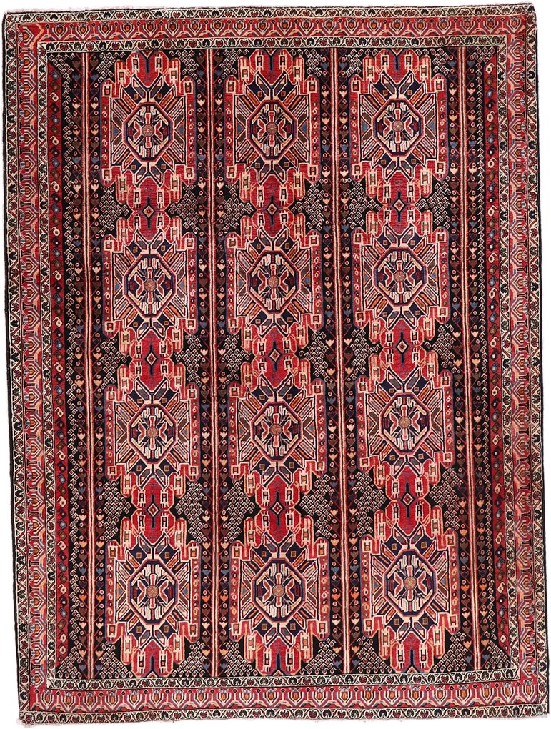 Afshar Tappeto persiano 170 x 230 (Iran) Annodato A Mano