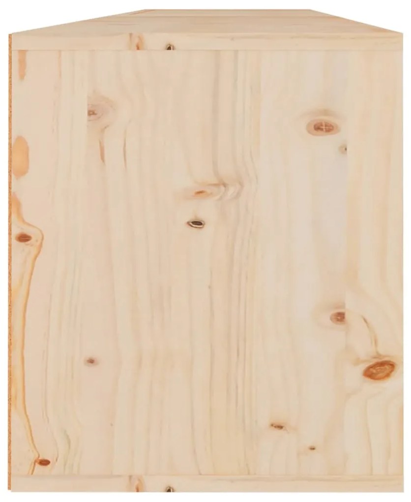 Pensili 2 pz 80x30x35 cm in legno massello di pino