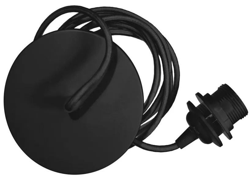 Cavo di sospensione nero per apparecchi di illuminazione, lunghezza 210 cm Rosette - UMAGE