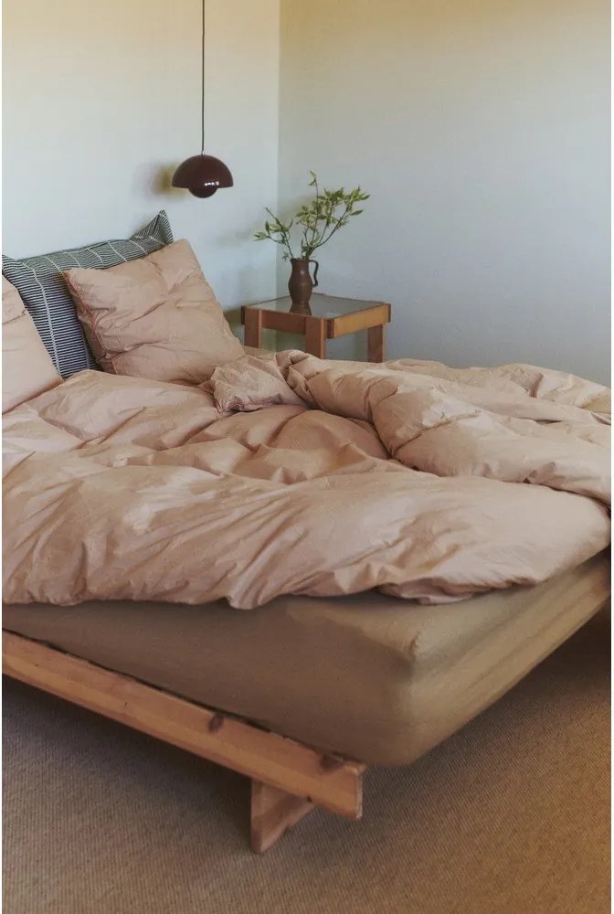 Letto singolo in legno di pino con griglia colorata naturale 90x200 cm Kanso - Karup Design