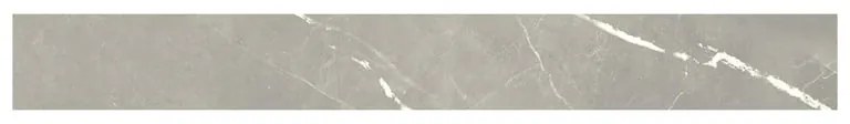 Piastrella battiscopa Ceppo in ceramica grigio L 60 x H 8 cm