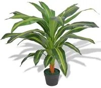 Dracena Pianta Artificiale con Vaso 90 cm Verde cod mxl 63666