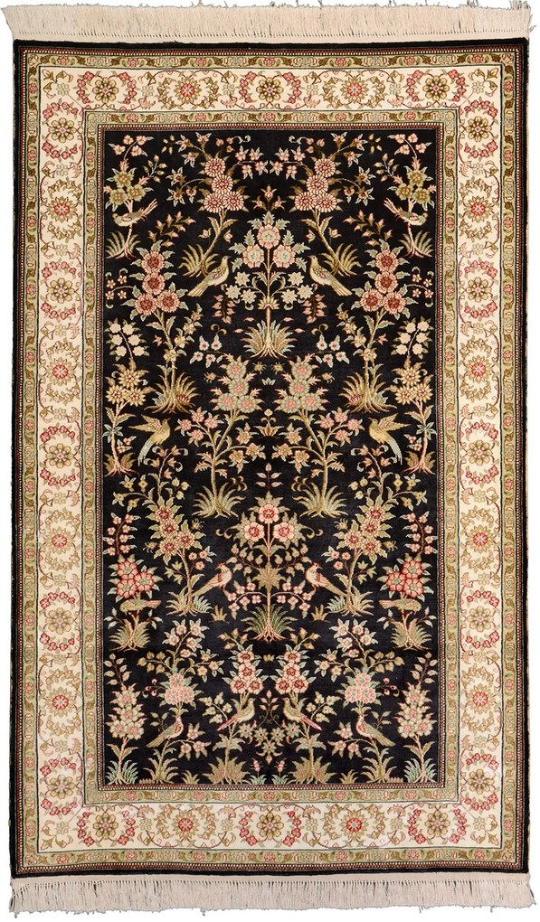 Ghom Tappeto orientale 100 x 150 Beige (Cina) Annodato A Mano