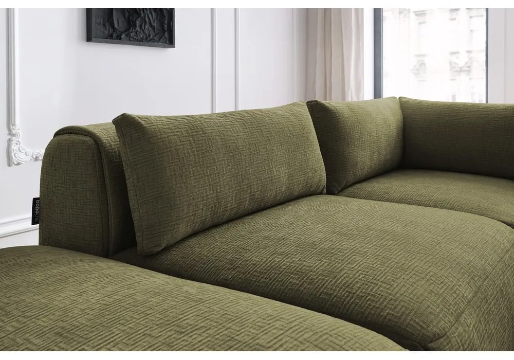 Divano angolare verde (variabile) Jeanne - Bobochic Paris