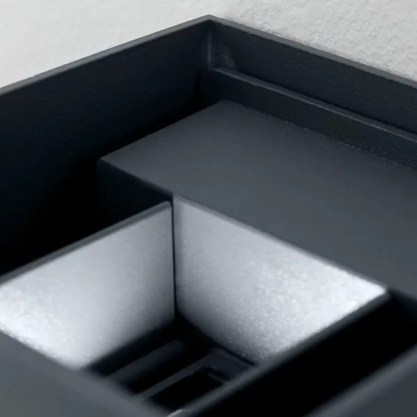 Orion AL 11-1192 - Lampada da parete esterna LED CUBE 2x3W 230V IP54 antr.