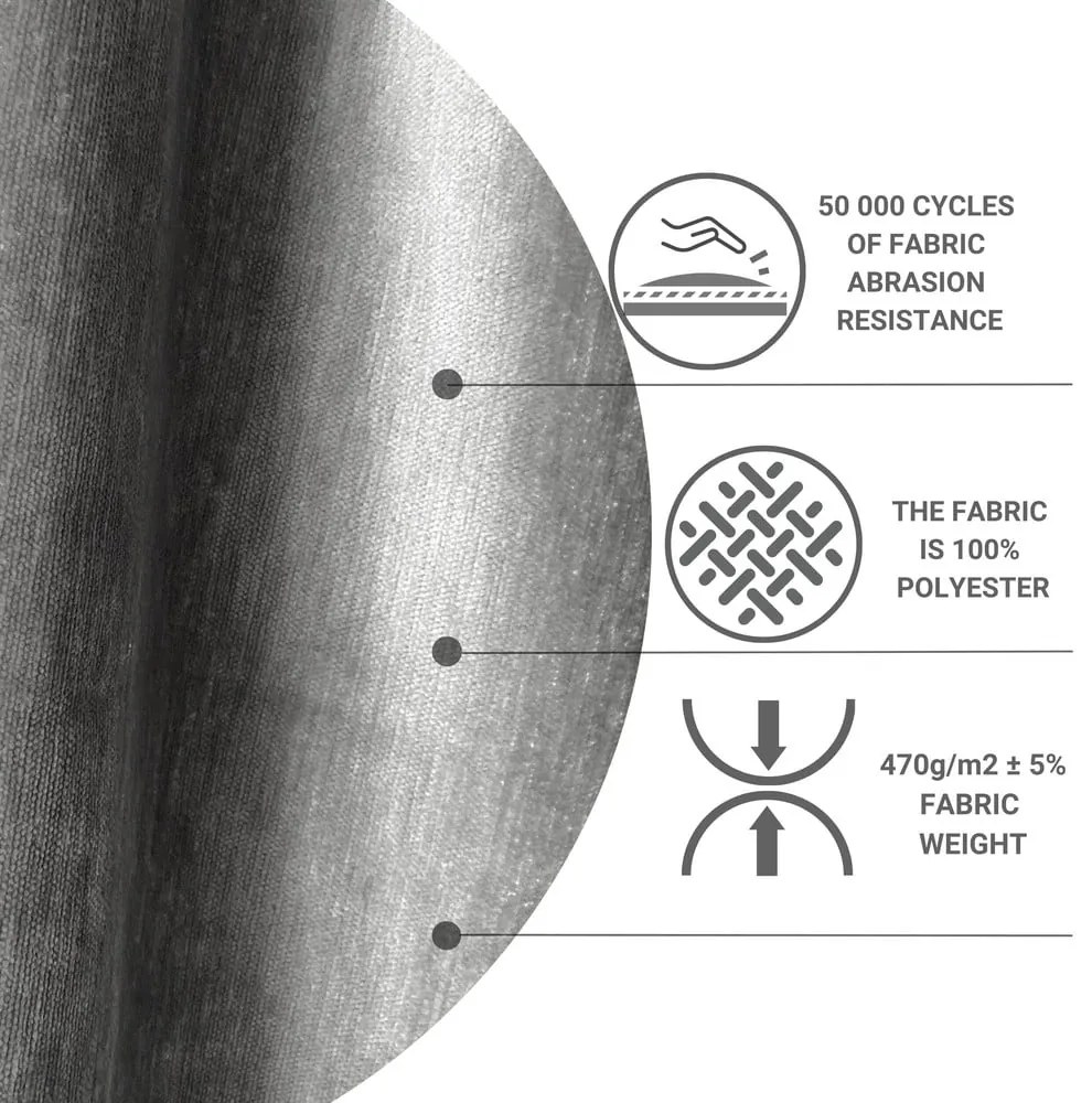 Letto matrimoniale imbottito grigio con contenitore 200x200 cm Musca - Maison de Rêve