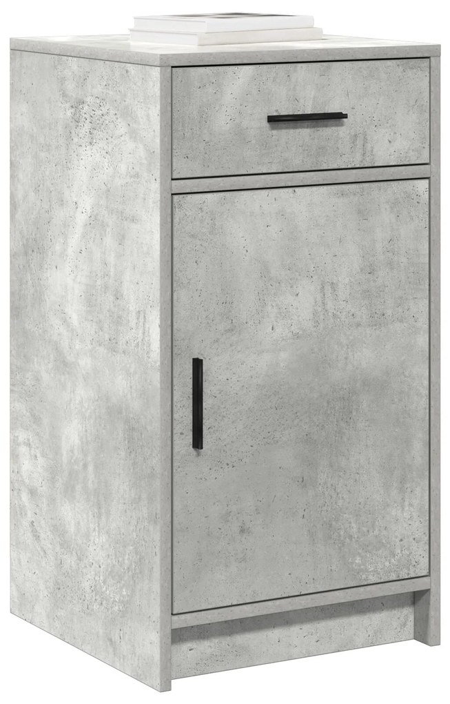 Set di mobile da trucco a 3 pezzi con led in legno ingegnerizzato grigio