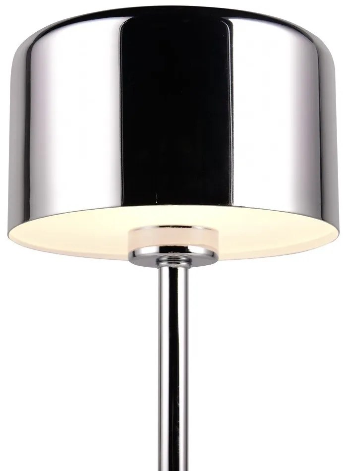 Lampada da tavolo dimmerabile a LED in argento lucido (altezza 30 cm) Jeff - Reality