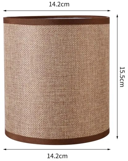 Brilagi - Paralume universale NUBILA E27 15,5x14 cm marrone