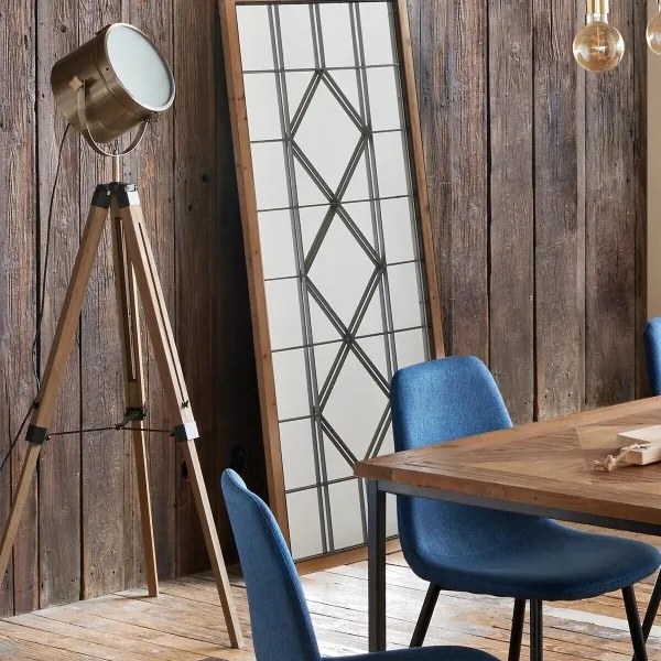 Atmosphera - Lampada con piedistallo EBOR 1xE27/25W/230V pino/ottone