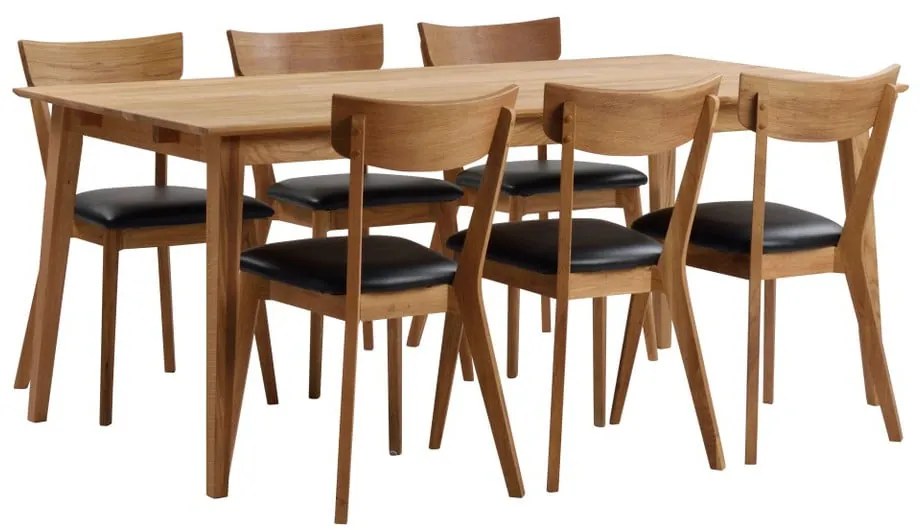 Tavolo da pranzo in rovere naturale , 180 x 90 cm Filippa - Rowico