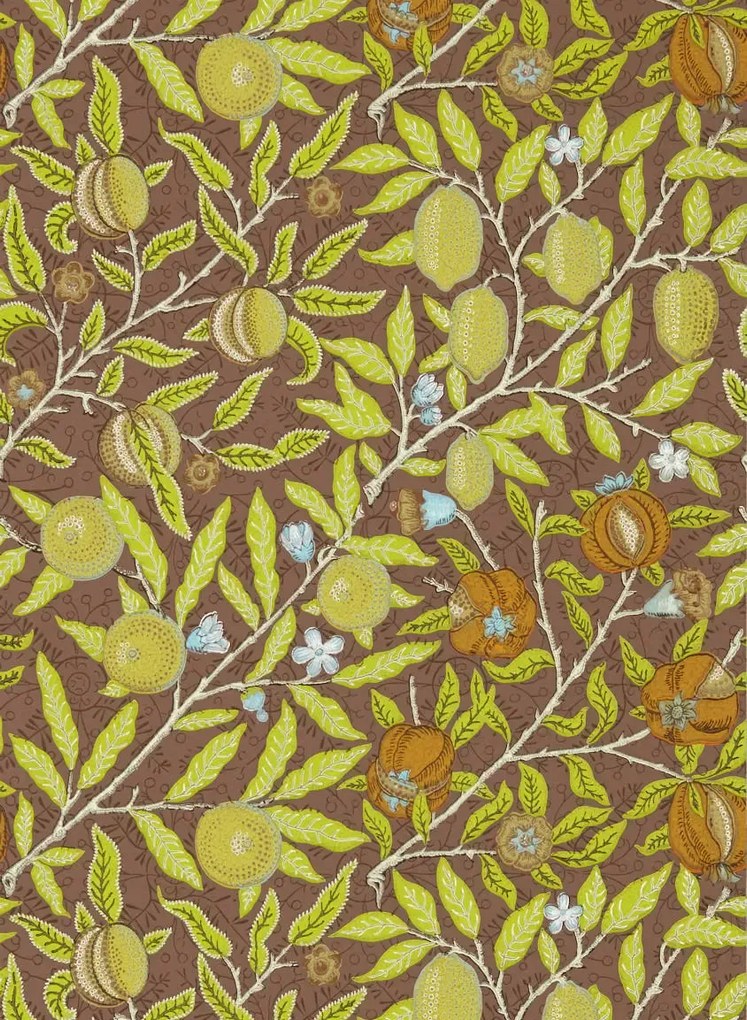 Morris & Co Carta da parati Fruit - Chocolate