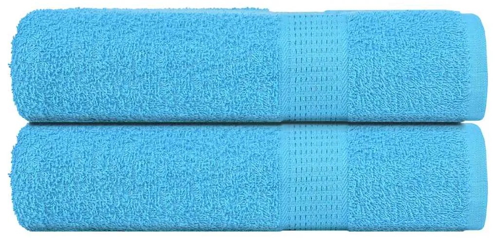 Asciugamani Bagno 2 Pz Turchesi 100x150 Cm 360 G/m² 100% Cotone /