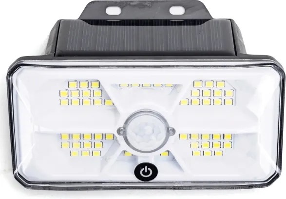 Aigostar - Lampada solare LED con sensore, LED/3,7 V, 6500 K, 500 mAh, IP65, nera