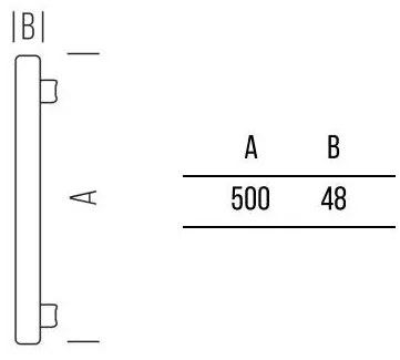 Lineare 700lm 500mm 7,5W-  2 attacchi S14s