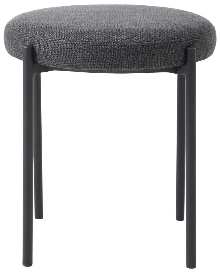 Sgabello grigio scuro in metallo impilabile Pelican – Unique Furniture