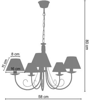 Tosel  Lampadari, sospensioni e plafoniere Lampada da Soffitto tondo metallo bianco avorio  Tosel