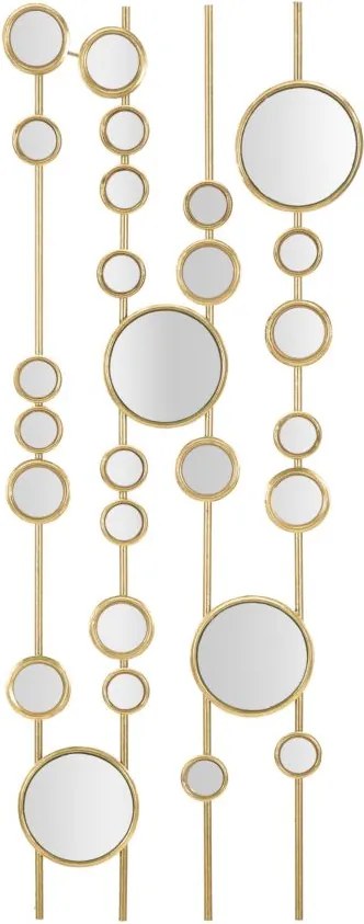 Pannello da Muro Small Mirrors 35,5x1,5x90 cm in Ferro...
