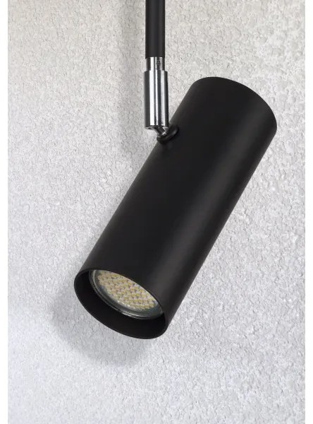 Lampadario a sospensione con supporto rigido OKO 1xGU10/25W/230V 30 cm nero