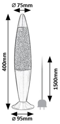 Rabalux 76113 - LED Lampada lava (lampada Astro) GLITTER 2 LED/25W/230V