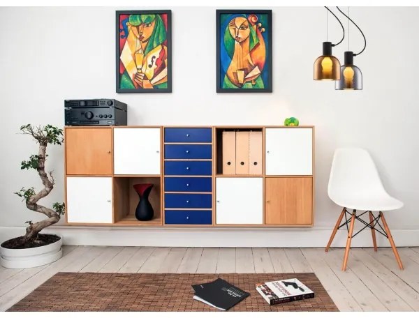 Klausen 111049 - Lampadario a sospensione con filo FIRE 1xE27/9W/230V grigio/nero