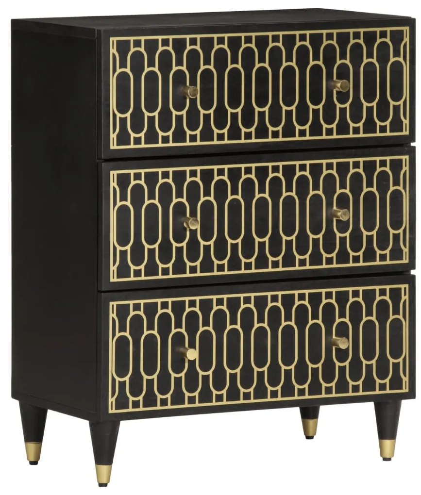 Credenza 60x33x75 Cm İn Legno Massello Di Mango /