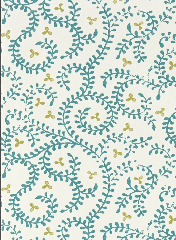 Clarke & Clarke Carta da parati Buta - Teal