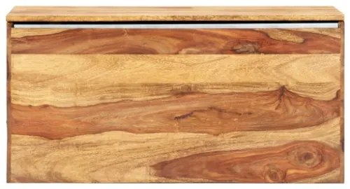 Cassapanca 80x40x40 cm in Legno Massello di Sheesham