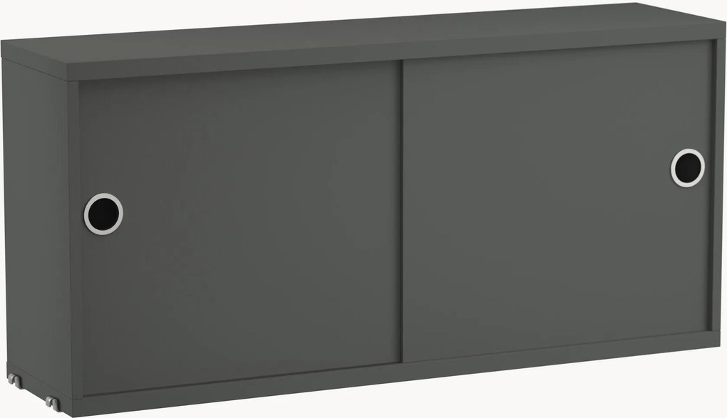 Armadietto con ante scorrevoli String System, larg. 78 x prof. 20 cm