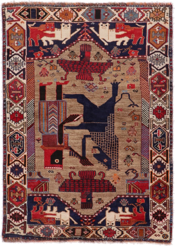 Tappeto persiano 110x160 (Iran) Tessuto A Mano