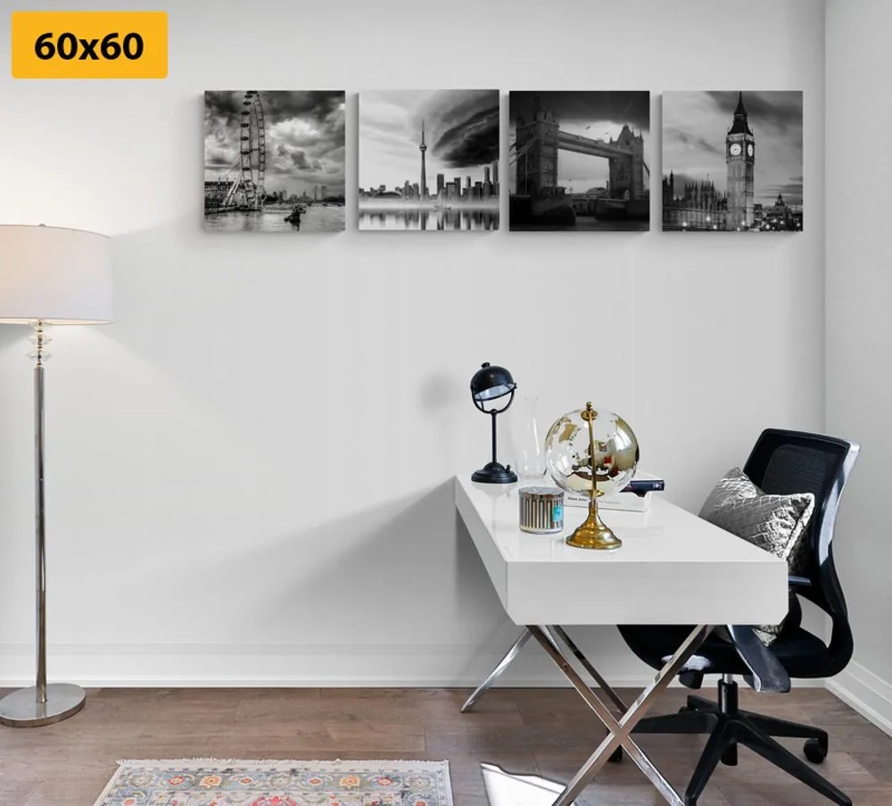 Set di quadri – Oscurità sulla città