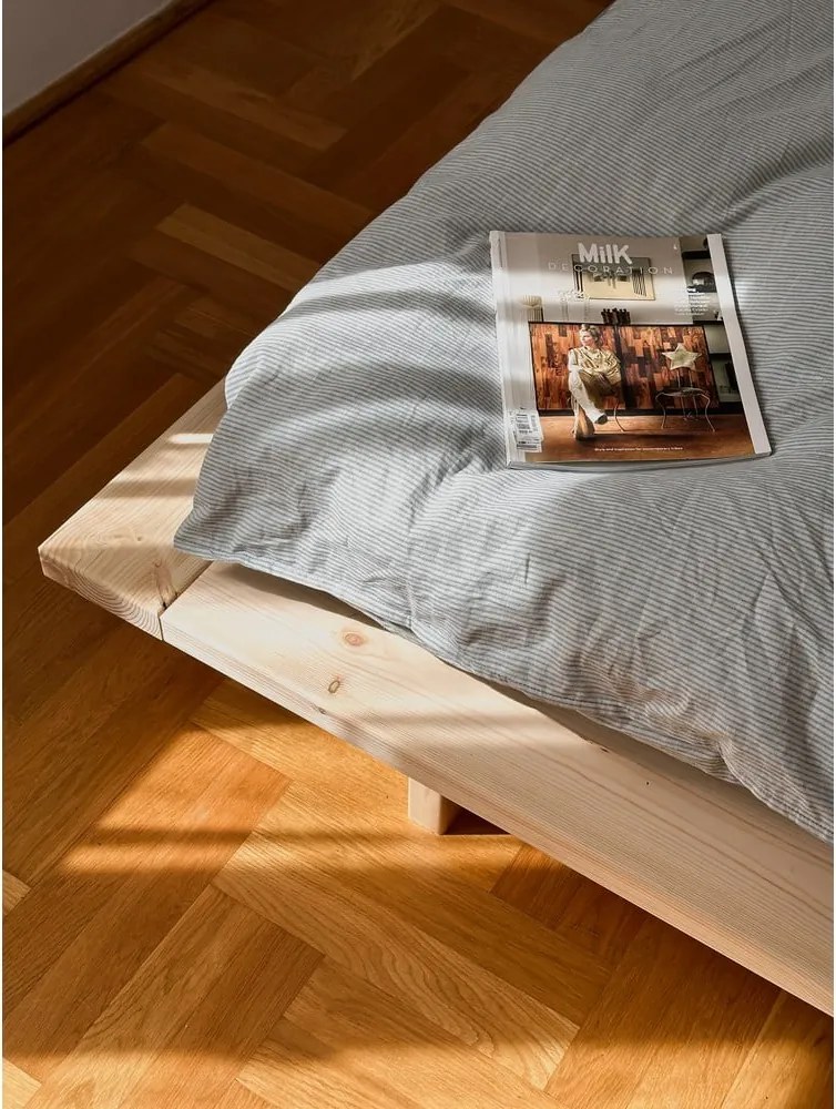 Letto matrimoniale in legno di pino con griglia 180x200 cm Japan - Karup Design