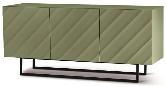 Madia 3 ante in legno 180 cm Verde piedini sagomati - KALLA