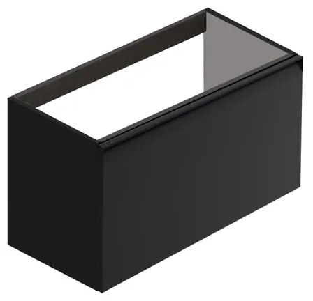 Mobile da bagno sospeso sotto lavabo Fusion L 79.5 x H 40 x P 45.5 cm antracite opaco, 1 cassetto