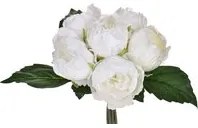 Set 3 Mazzi Artificiali di Peonie con 6 Fiori H 28 cm