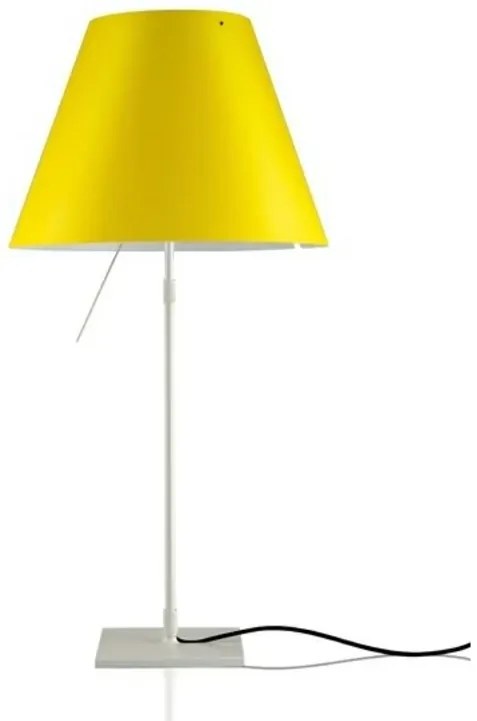 Costanza Lampada da Tavolo Alu/Smart Yellow - Luceplan