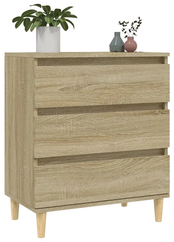 Credenza rovere sonoma 60x35x70 cm in legno multistrato