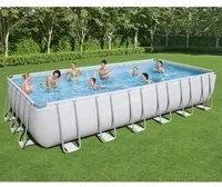 Bestway Set Piscina Power Steel Rettangolare 732x366x132 cmcod mxl 93519