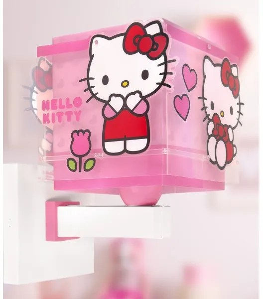 Dalber 73269 - Applique da parete per bambini HELLO KITTY 1xE27/15W/230V rosa