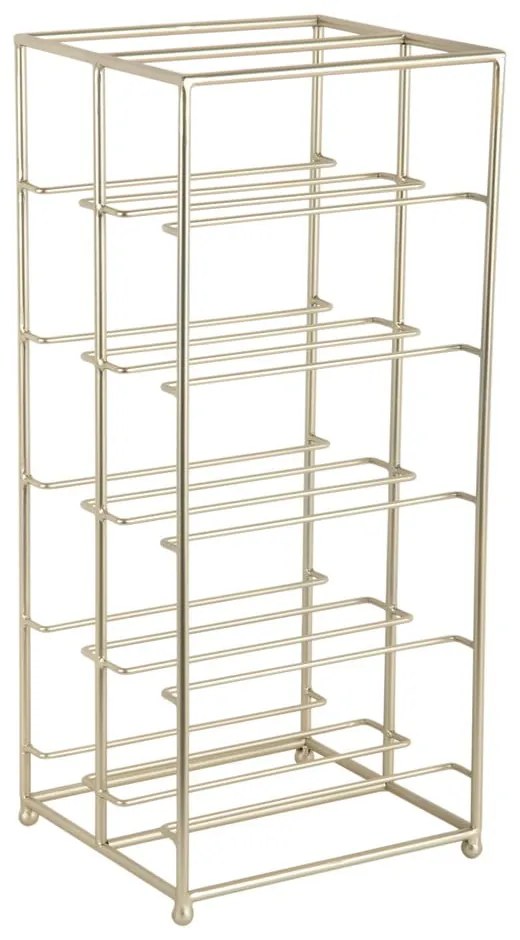 Portabottiglie dorato in metallo numero di bottiglie 10 25x57x22,5 cm Dual Floor – PT LIVING
