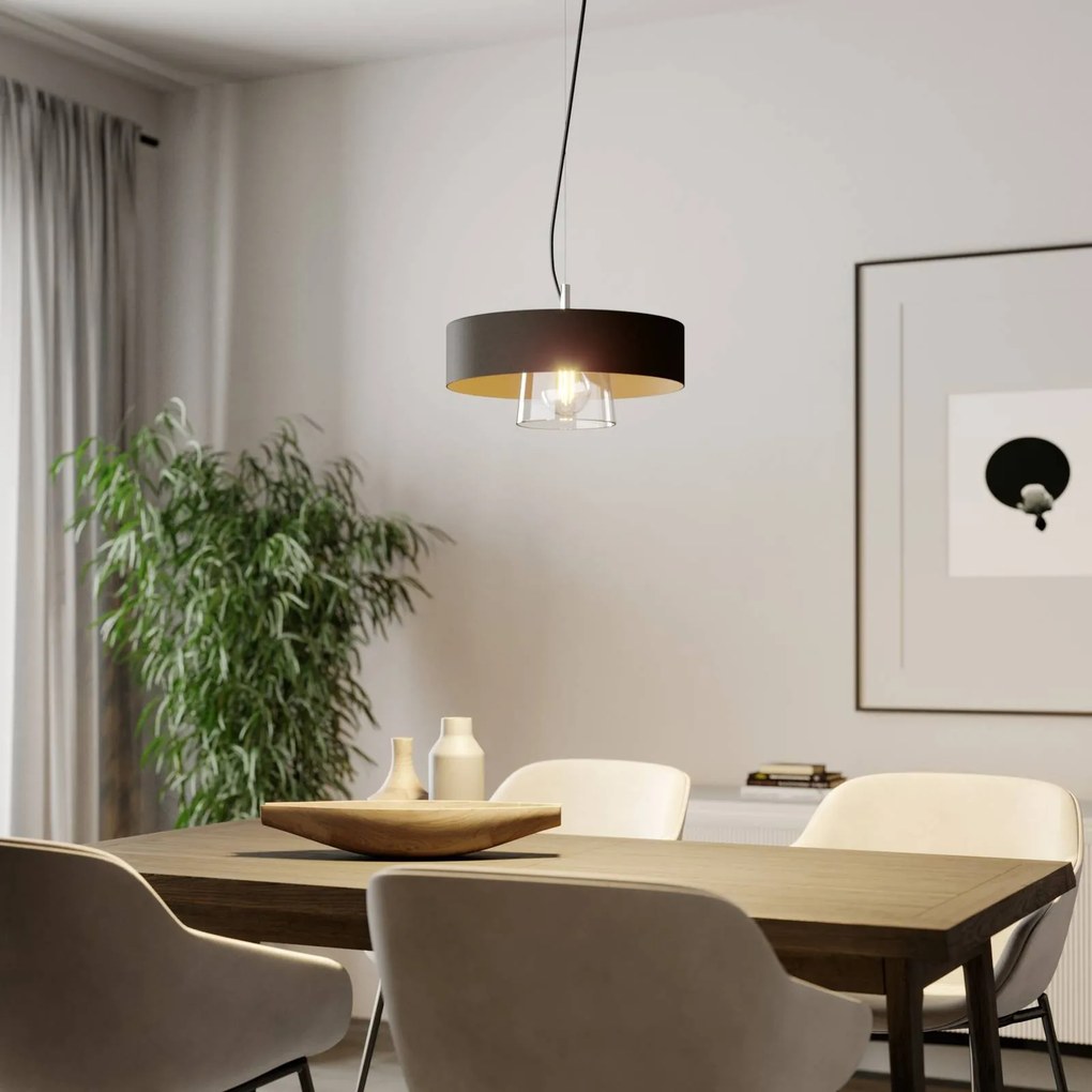 Lampada a sospensione Babilon HELAM, dimmerabile, Nero, Soggiorno / Sala da pranzo, Metallo, Moderno, Lampada a sospensione