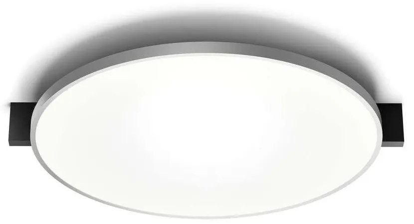 Light-Point - Inlay Round C3 Plafoniera Matt Black/Satin Silver