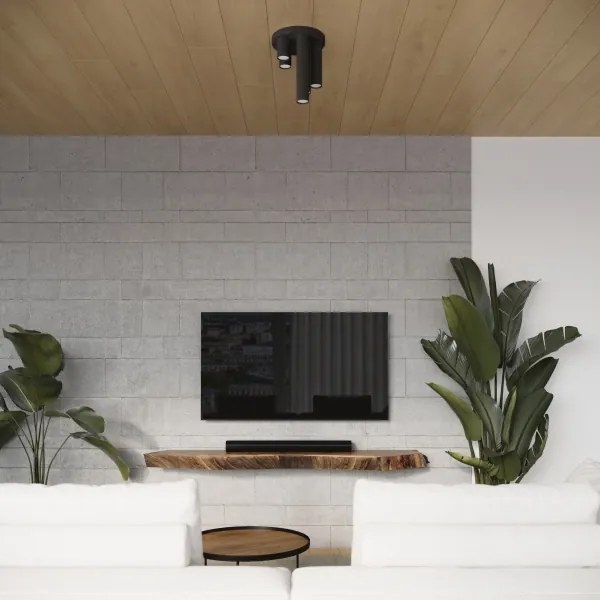 Sollux SL.1467 - Faretto LAGOS 5xGU10/10W/230V nero