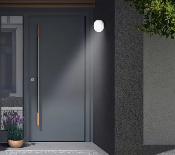 Telefunken - Applique LED da esterno con sensore LED/12W/230V IP44 bianco